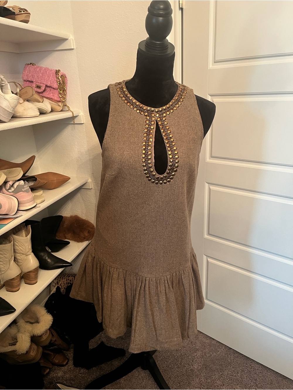 Anthropology wool dress NWT